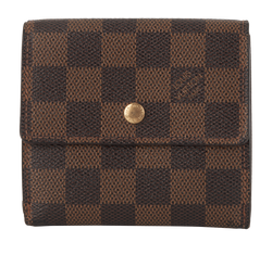 Louis Vuitton Bi Fold Wallet, Canvas, Damier Ebene, 2*